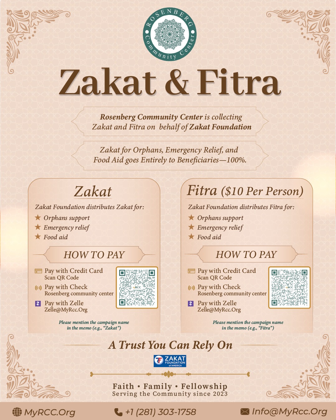 Zakat and Fitra